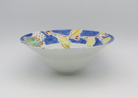 古川桜　色絵磁器ボタニカルリムボウルD