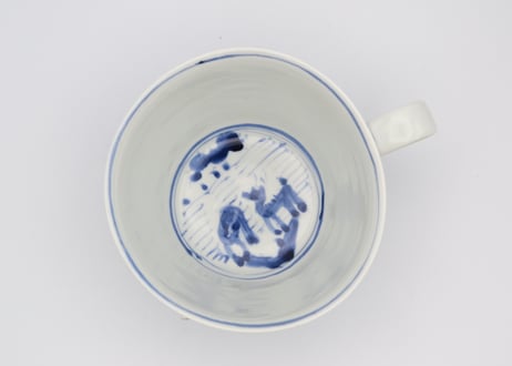松尾貞一郎　色絵磁器芙蓉手スープカップ6