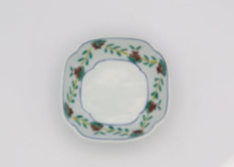 清水なお子　色絵磁器柘榴木瓜小鉢