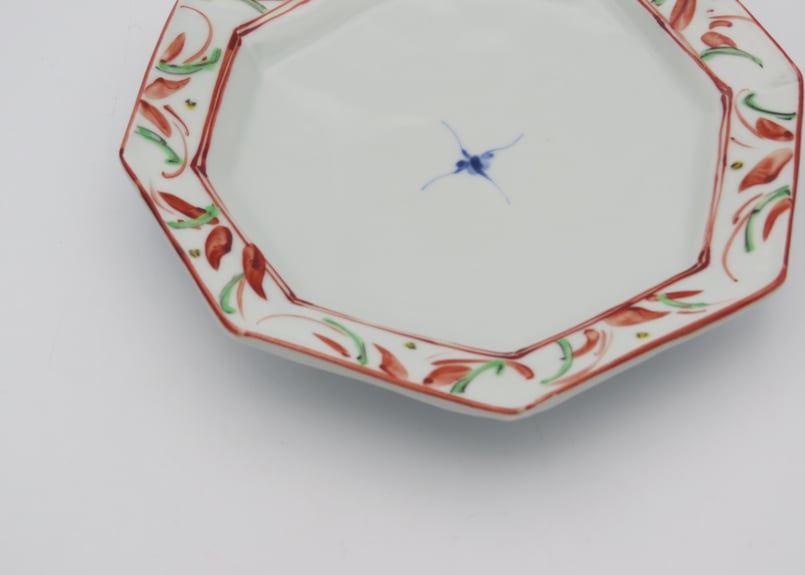 松尾貞一郎 赤絵磁器八角皿 | 工藝舎 オンラインショップ