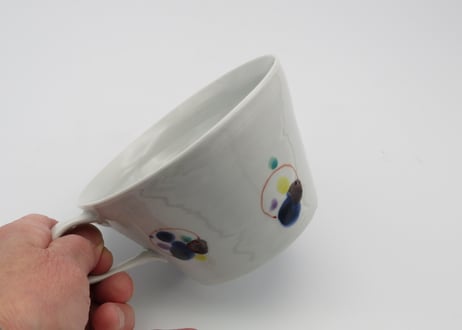 松尾貞一郎　色絵磁器丸紋スープカップ5