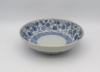 山本博　菊唐草の中鉢皿