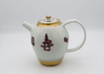 松尾貞一郎　色絵磁器ポット