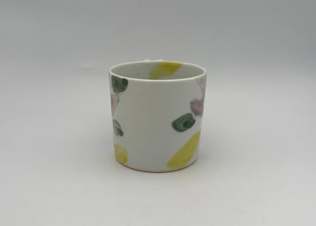古川桜　色絵磁器オリーブマグ