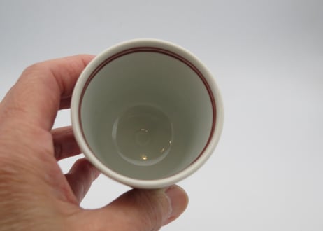 古川桜　色絵磁器菊の筒盃