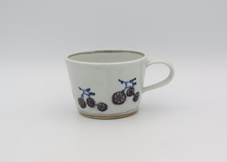 松尾貞一郎　色絵磁器マグT-67