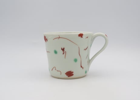 古川章蔵　色絵磁器マグA3