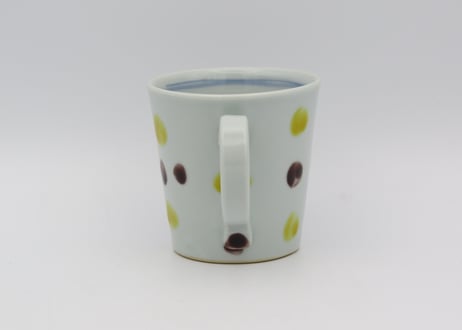 高橋宏彰　色絵磁器点紋マグ
