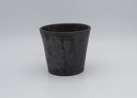 渡辺信史　黒釉薬フリーカップ