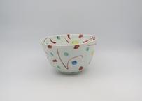 古川章蔵　色絵磁器何これ紋深鉢