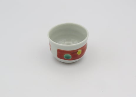 高橋宏彰　色絵磁器赤絵杯2