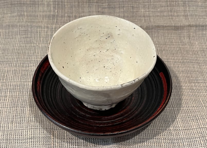 大蔵達雄さん作 根来塗り 漆の中皿