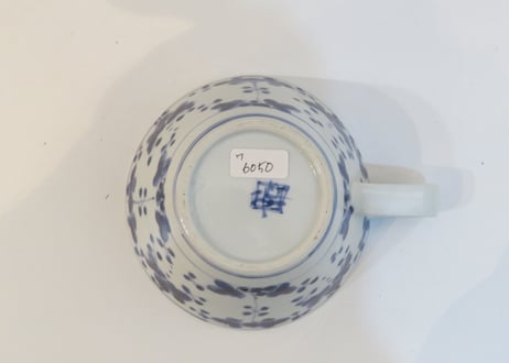 松尾貞一郎　染付磁器花紋スープカップ7