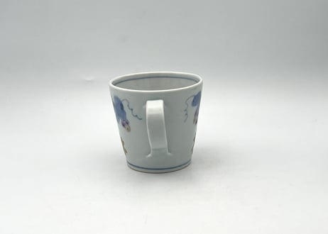 清水なお子　色絵磁器ブドウ,リス紋