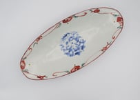 松尾貞一郎　磁器呉須赤絵楕円皿7