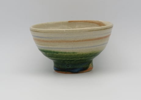 東直人　作　灰釉香炉　第32回伝統工芸陶芸部会展(平成16年度) 東直人 作 灰釉香炉 第32回伝統工芸陶芸部会展(平成16