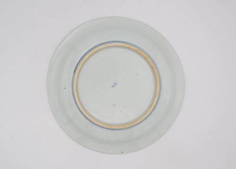 清水なお子　色絵磁器果実紋6寸リム皿