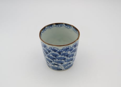 髙橋宏彰　色絵磁器牡丹紋湯飲み