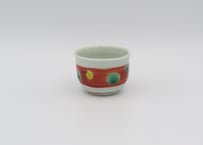 高橋宏彰　色絵磁器赤絵杯2