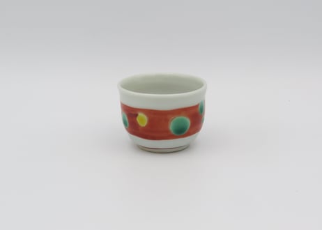 高橋宏彰　色絵磁器赤絵杯2