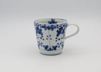 松尾貞一郎　染付磁器花紋マグN17