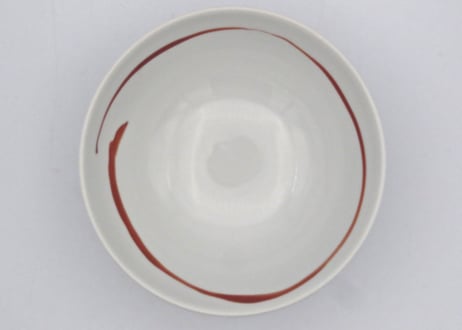 古川章蔵　色絵磁器飯碗