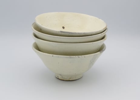 小山及文彦　粉引碗