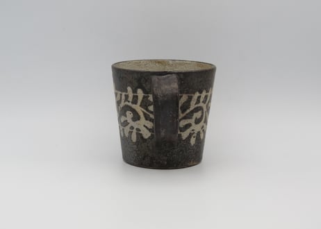 渡辺信史　黒釉薬マグC