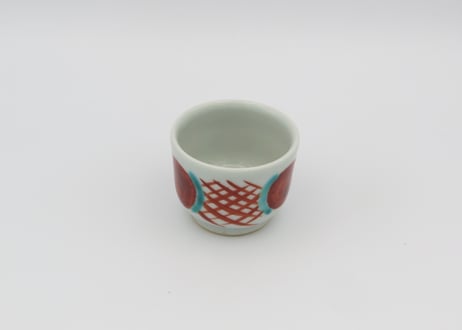 高橋宏彰　色絵磁器赤絵杯1