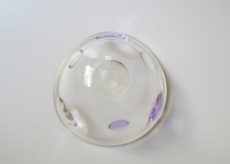 谷道和博　藤色水玉紋中鉢