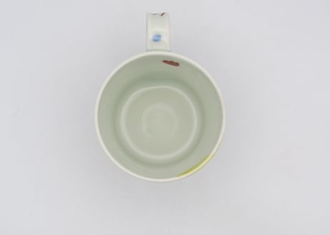 古川章蔵　色絵磁器デタラメ紋マグC