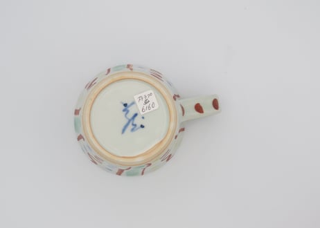 古川章蔵　色絵磁器ストライプマグC