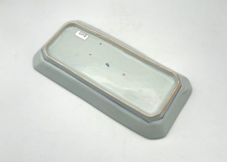 清水なお子　色絵磁器果実紋長皿