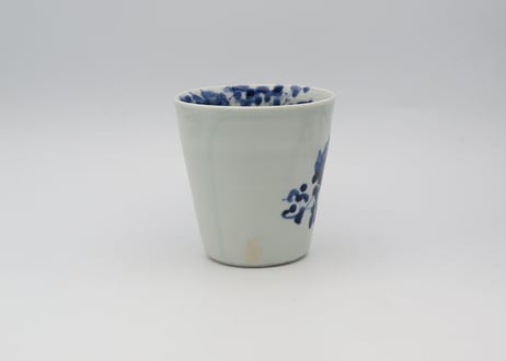 松尾貞一郎　染付磁器つる花マグ14