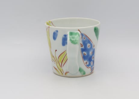 古川桜　色絵磁器ボタニカルマグC
