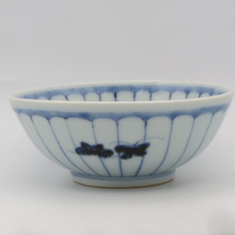 新品 清水なお子さん 芙蓉手花鳥文稜花鉢 2枚 清水なお子さん 芙蓉手花鳥文稜花鉢 2枚