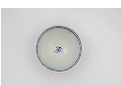 山本博　色絵半磁器クレマチス飯碗大