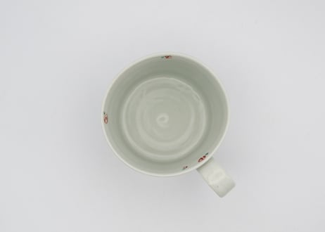 松尾貞一郎　色絵磁器鳥のマグ2