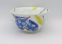 古川桜　色絵磁器ボタニカル麺鉢B