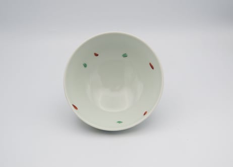 古川章蔵　色絵磁器うさぎの飯椀1