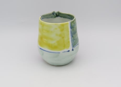 古川桜　色絵片口B