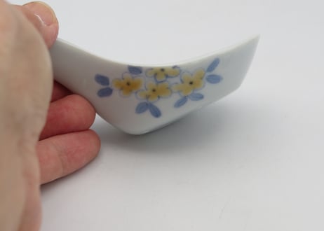 清水なお子　色絵レンゲ金木犀