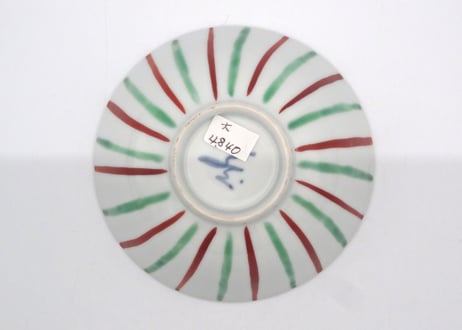 古川章蔵　色絵磁器飯碗
