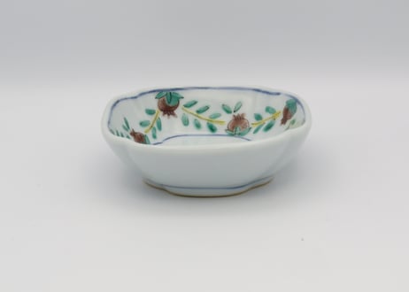 清水なお子　色絵磁器柘榴木瓜小鉢