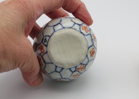 高橋宏彰　色絵磁器網目豆鉢