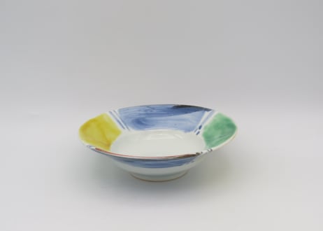 古川桜　色絵磁器４色くぼみ小鉢