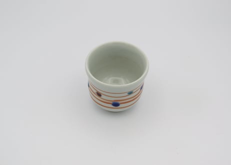 高橋宏彰　赤絵磁器音符紋杯