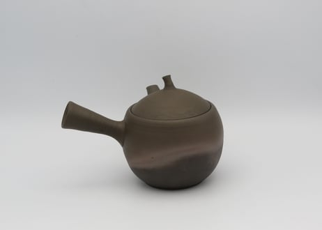 伊藤成二　炭化窯変リンゴ型1.5合急須