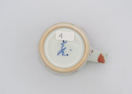 古川章蔵　色絵磁器デタラメ紋マグA