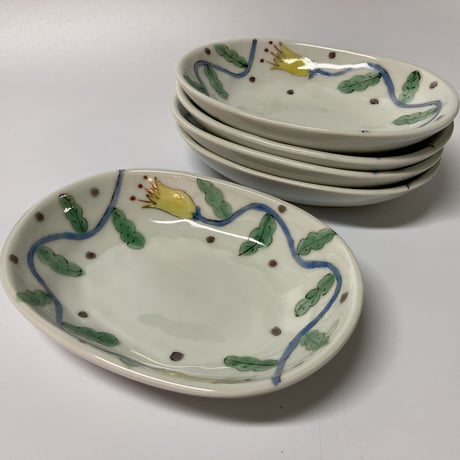 古川章蔵 色絵市松長方形皿 3枚セット 古川章蔵 | STORES